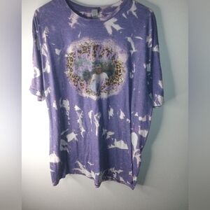 Gildan Lavender Tie-Dye Graphic Tee